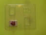 924 Rectangle Pour Box Heart Lid Chocolate Candy Mold